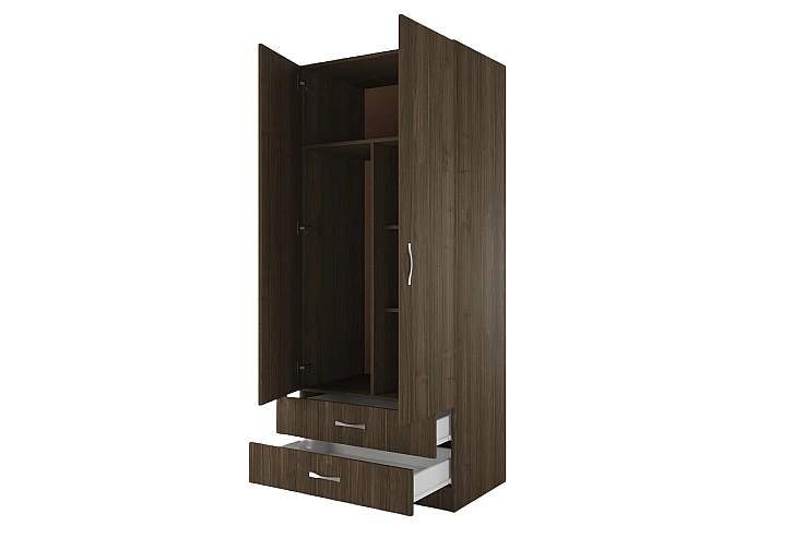 Двукрилен гардероб с чекмеджета СИТИ 1008 | 80 см | 4 цветови варианта - Image 19